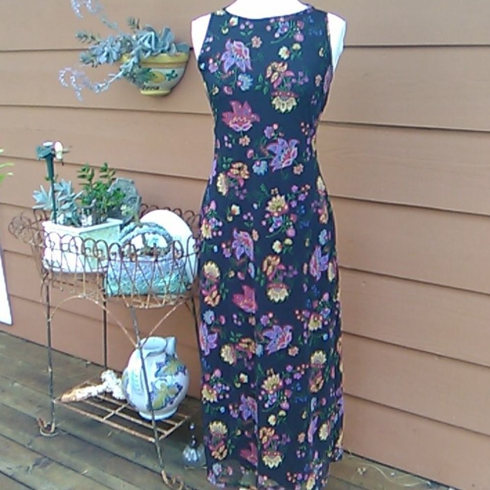 California Concepts Dark Floral Maxi